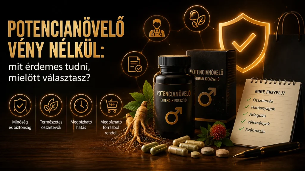 Potencianövelő vény nélkül: mit érdemes tudni, mielőtt választasz?