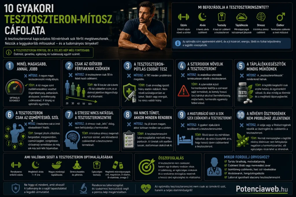 10 gyakori tesztoszteron-mítosz cáfolata