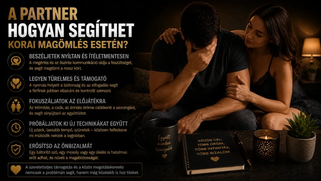 A partner hogyan segíthet korai magömlés esetén?