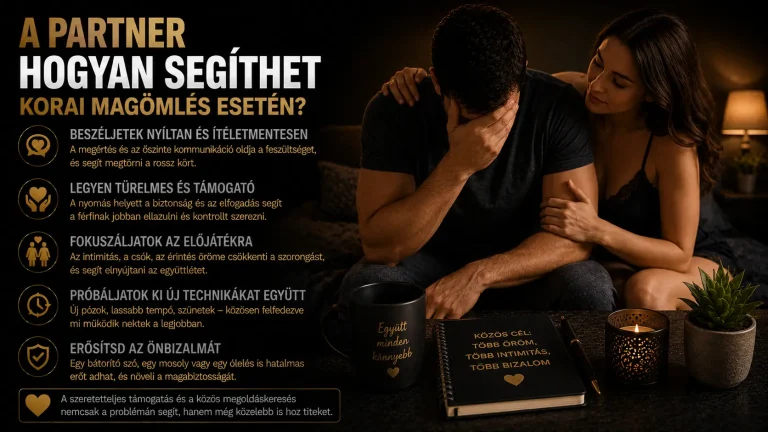 A partner hogyan segíthet korai magömlés esetén?