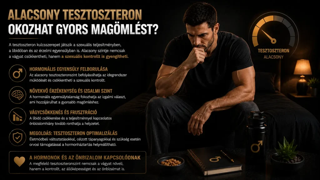 Alacsony tesztoszteron okozhat gyors magömlést?