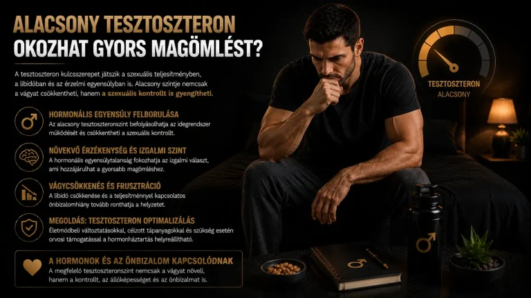 Alacsony tesztoszteron okozhat gyors magömlést?
