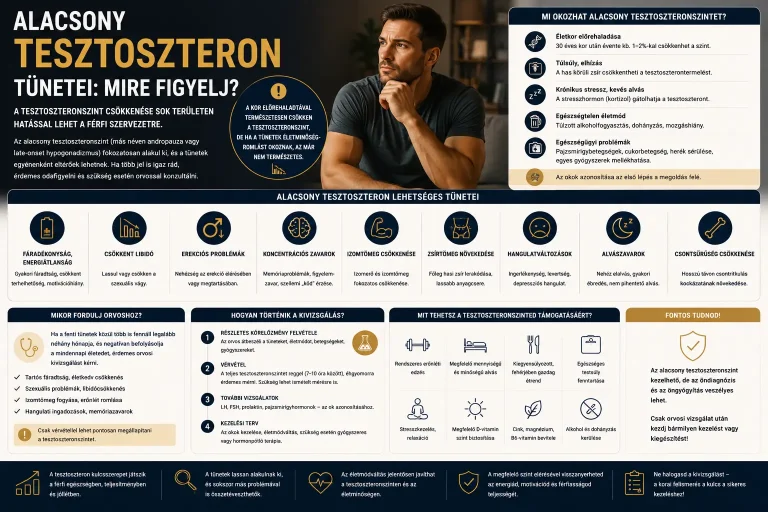 Alacsony tesztoszteron tünetei: mire figyelj?