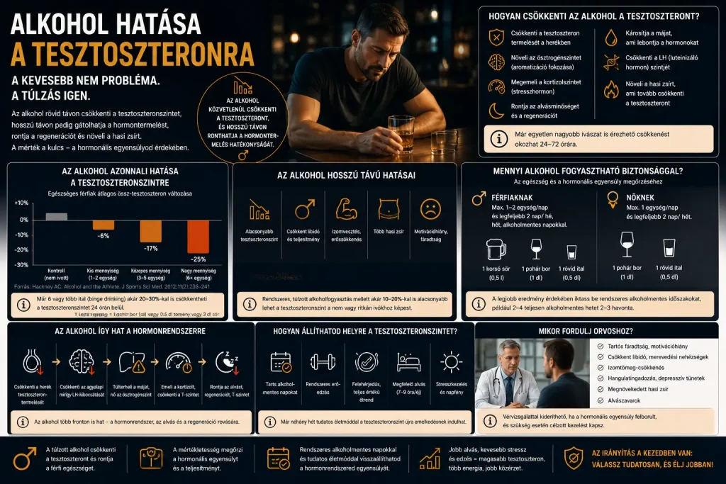 Alkohol hatása a tesztoszteronra