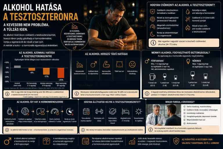 Alkohol hatása a tesztoszteronra