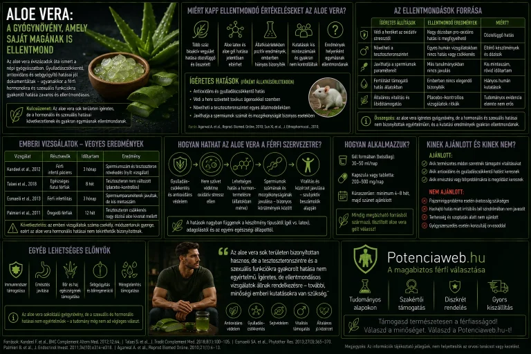 Aloe Vera: 2014-ben emelte, későbbi vizsgálatok szerint csökkentheti a spermiumszámot