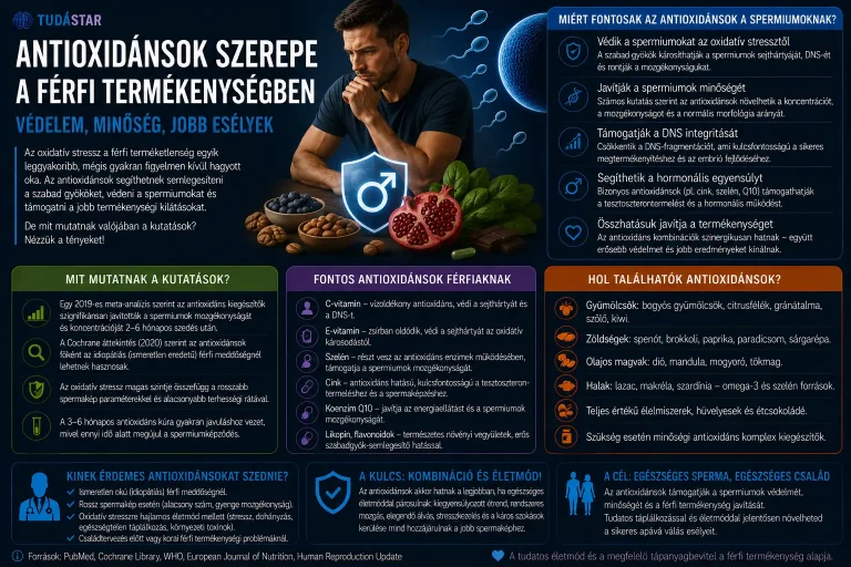 Antioxidánsok szerepe a férfi termékenységben
