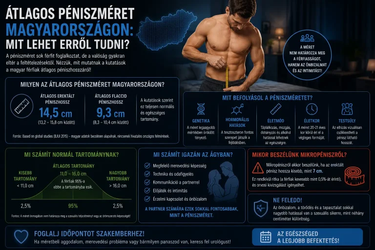 Átlagos péniszméret Magyarországon: mit lehet erről tudni?
