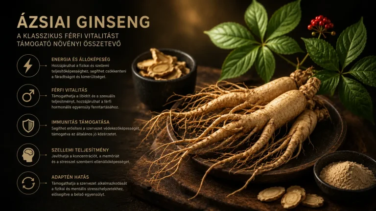 Ázsiai ginseng – mit érdemes tudni erről a klasszikus férfi vitalitást támogató növényi összetevőről?