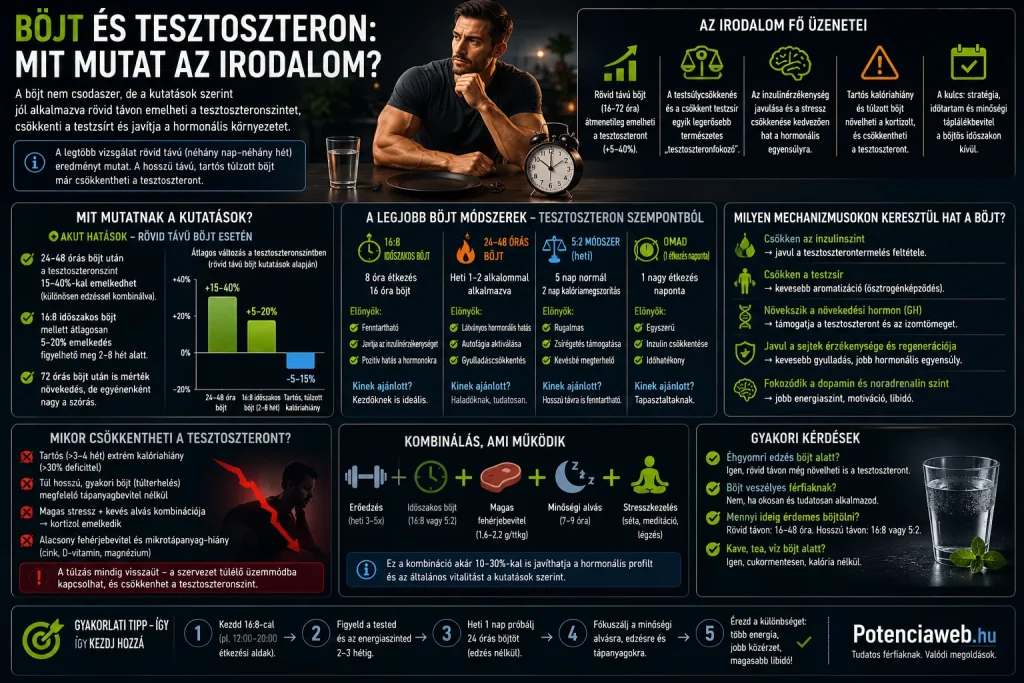 Böjt és tesztoszteron: mit mutat az irodalom?