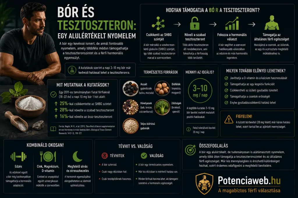 Bór és tesztoszteron: egy alulértékelt nyomelem