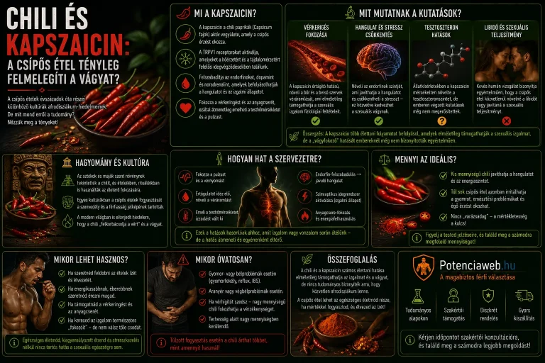 Chili és kapszaicin: a csípős étel tényleg felmelegíti a vágyat?