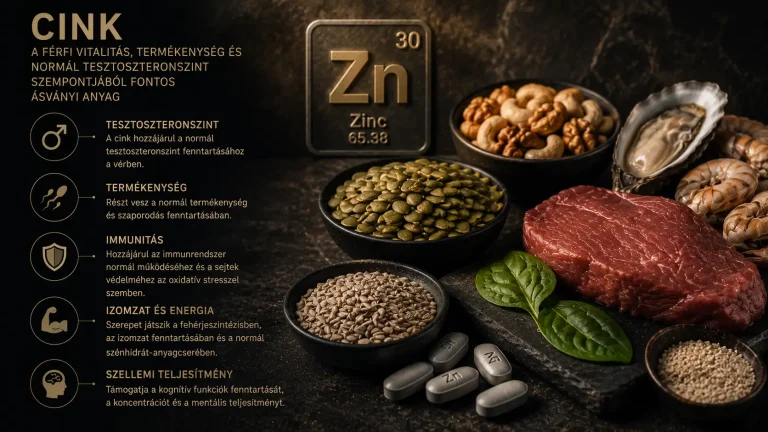 Cink – mit érdemes tudni erről a férfi vitalitás, termékenység és normál tesztoszteronszint szempontjából fontos ásványi anyagról?