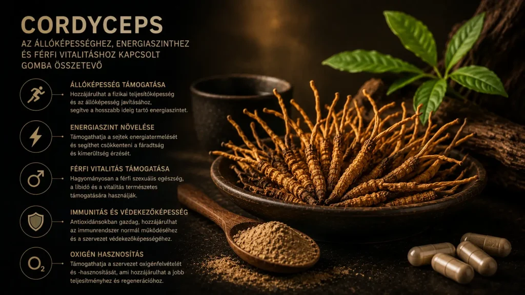 Cordyceps – mit érdemes tudni erről az állóképességhez, energiaszinthez és férfi vitalitáshoz kapcsolt gomba összetevőről?