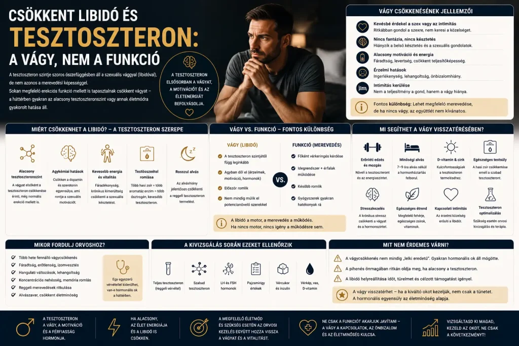 Csökkent libidó és tesztoszteron: a vágy, nem a funkció