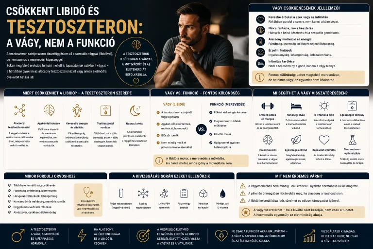 Csökkent libidó és tesztoszteron: a vágy, nem a funkció