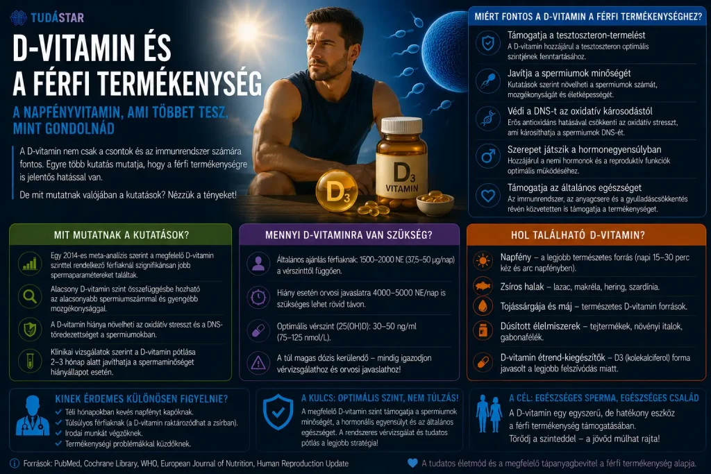 D-vitamin és a férfi termékenység