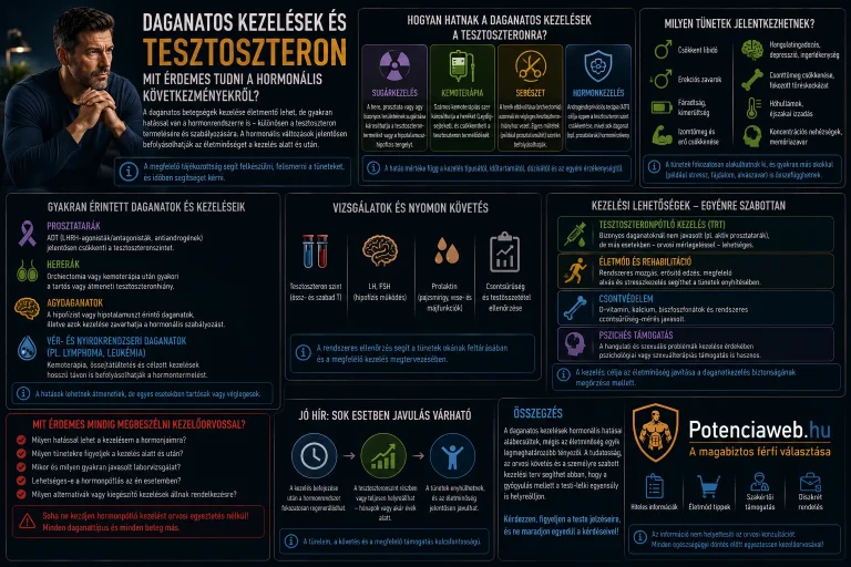 Daganatos kezelések és tesztoszteron: amire a túlélők kevés figyelmeztetést kapnak