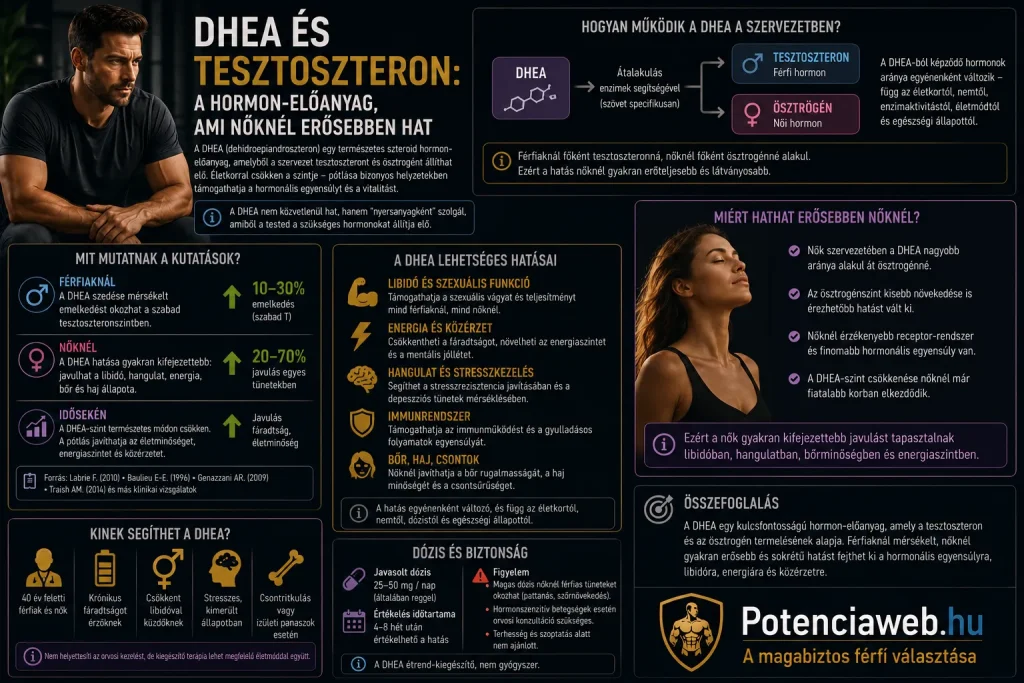 DHEA és tesztoszteron: a hormon-előanyag, ami nőknél erősebben hat