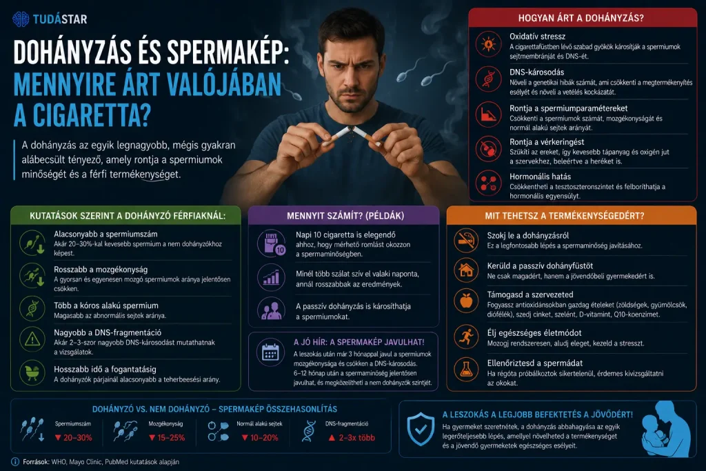 Dohányzás és spermakép: mennyire árt valójában a cigaretta?