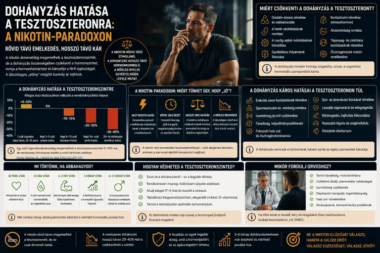Dohányzás hatása a tesztoszteronra: a nikotin-paradoxon