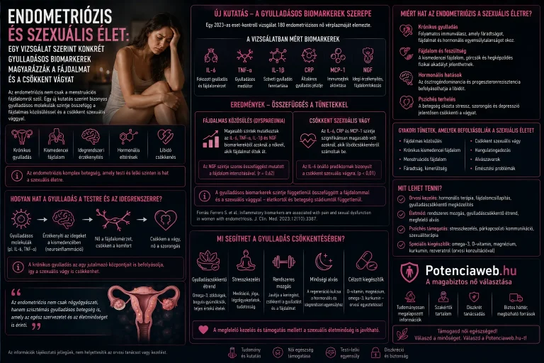 Endometriózis és szexuális élet: egy vizsgálat szerint konkrét gyulladásos biomarkerek magyarázzák a fájdalmat és a csökkent vágyat
