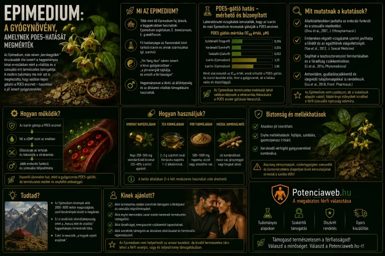 Epimedium (kecskeszarv-fű): a gyógynövény, aminek PDE5-gátló hatását pontosan megmérték