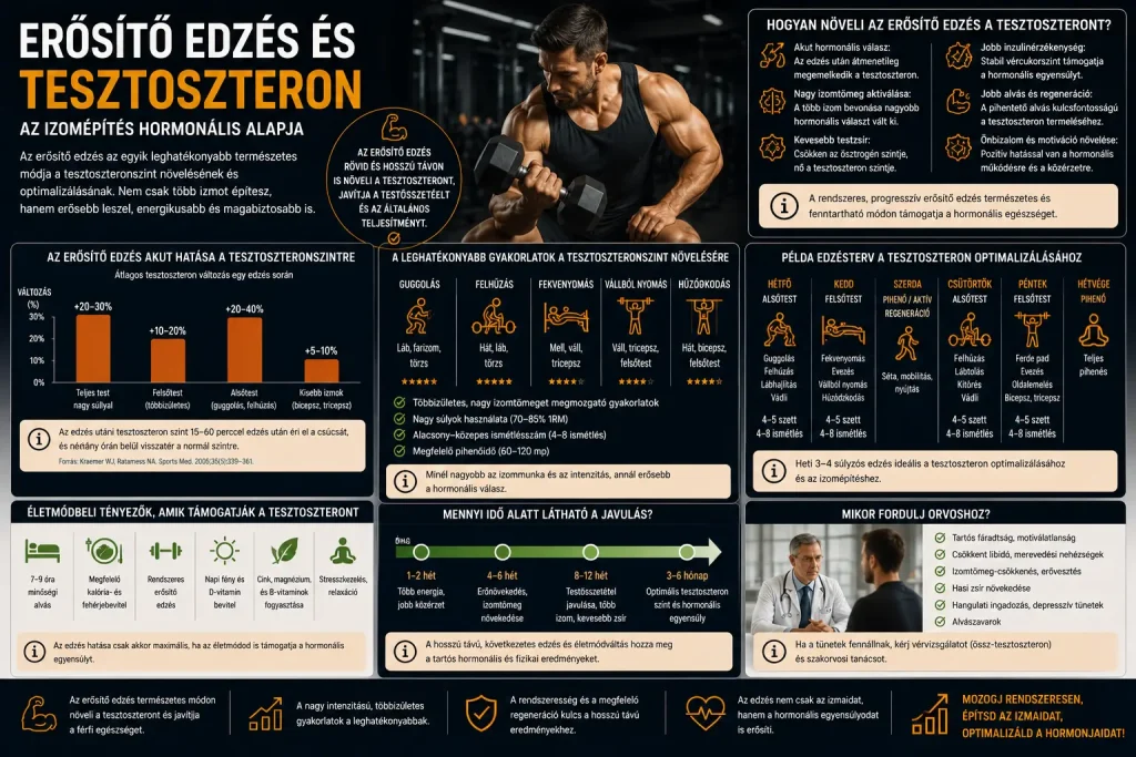 Erősítő edzés és tesztoszteron