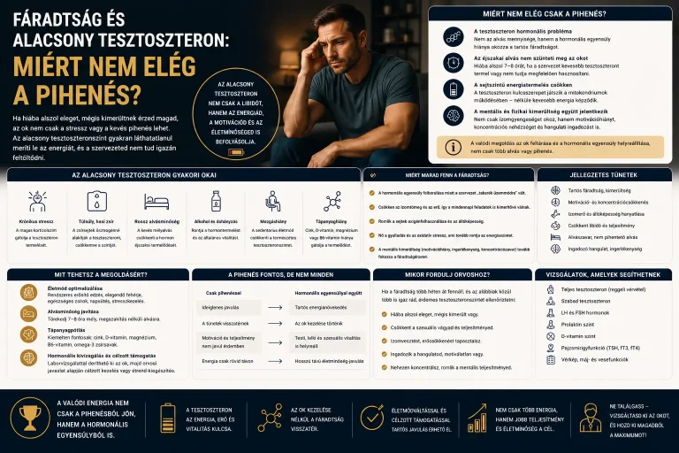 Fáradtság és alacsony tesztoszteron: miért nem elég a pihenés?