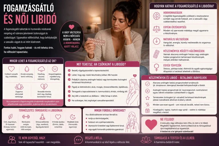 Fogamzásgátló és női libidó