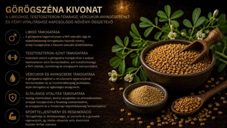 Görögszéna kivonat – mit érdemes tudni erről a libidóhoz, tesztoszteron-témához, vércukor-anyagcseréhez és férfi vitalitáshoz kapcsolódó növényi összetevőről?