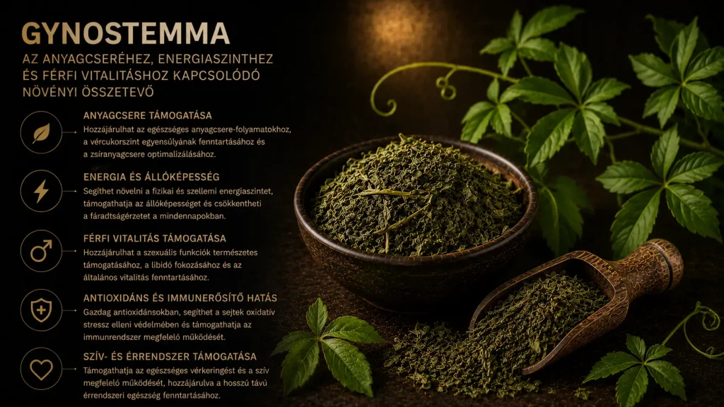 Gynostemma – mit érdemes tudni erről az anyagcseréhez, energiaszinthez és férfi vitalitáshoz kapcsolódó növényi összetevőről?