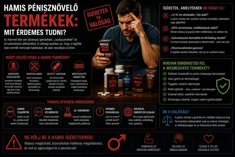 Hamis pénisznövelő termékek: mit érdemes tudni?