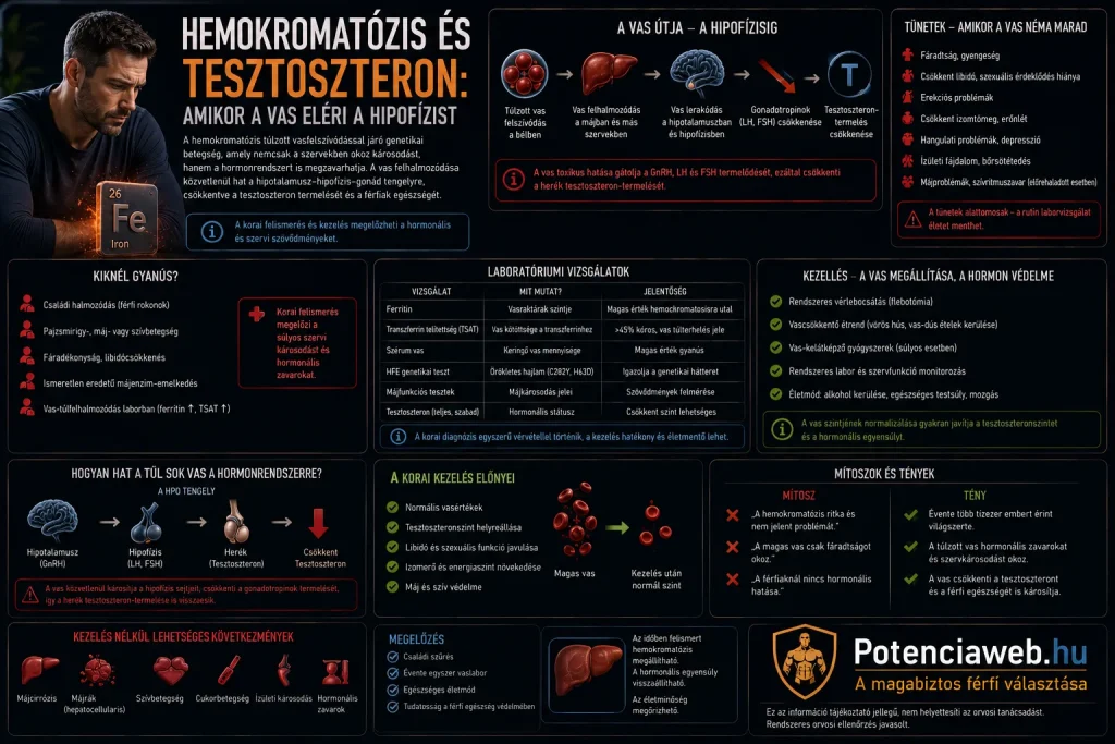 Hemokromatózis és tesztoszteron: amikor a vas eléri a hipofízist