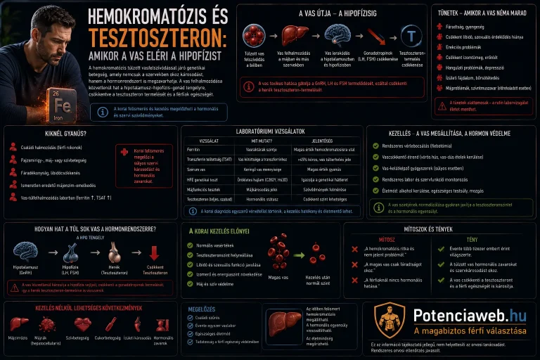 Hemokromatózis és tesztoszteron: amikor a vas eléri a hipofízist