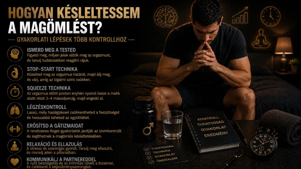 Hogyan késleltessem a magömlést? – gyakorlati lépések több kontrollhoz