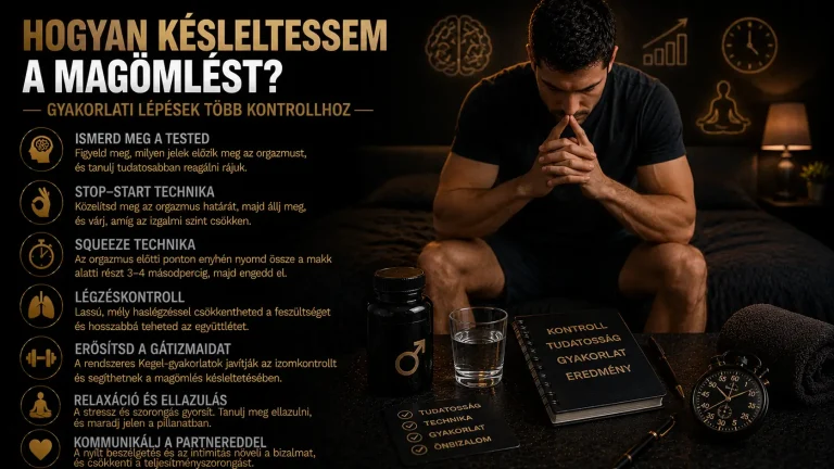 Hogyan késleltessem a magömlést? – gyakorlati lépések több kontrollhoz