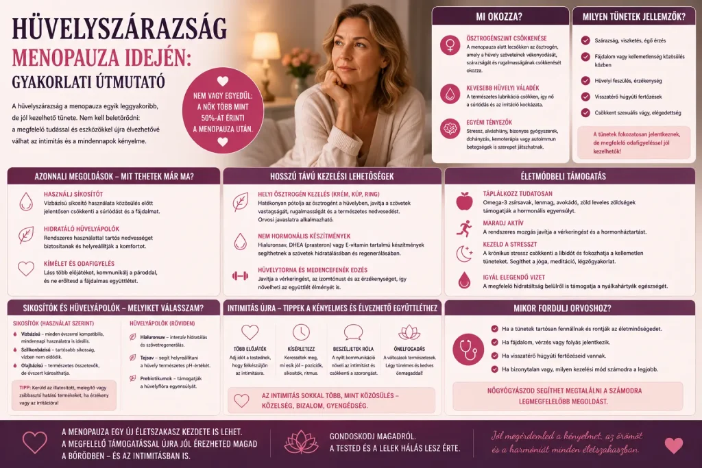 Hüvelyszárazság menopauza idején: gyakorlati útmutató