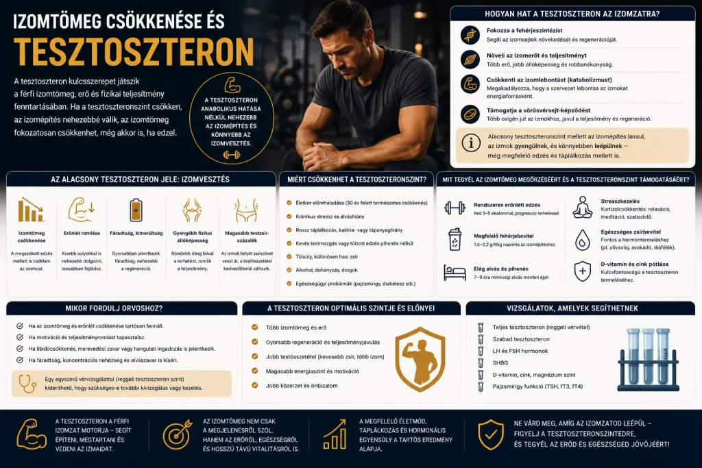 Izomtömeg csökkenése és tesztoszteron
