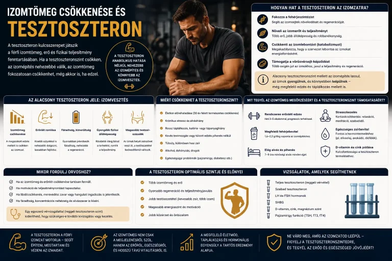 Izomtömeg csökkenése és tesztoszteron