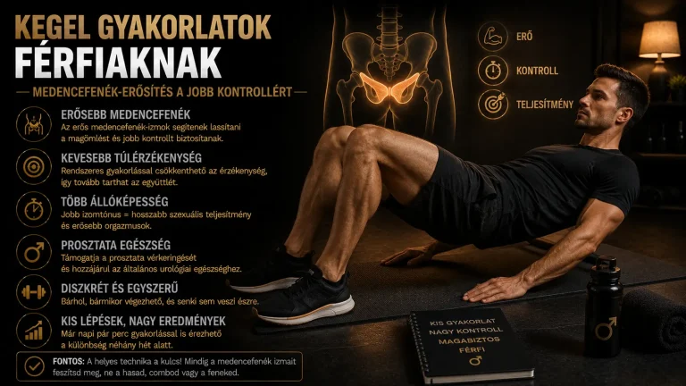 Kegel gyakorlatok férfiaknak – medencefenék-erősítés a jobb kontrollért