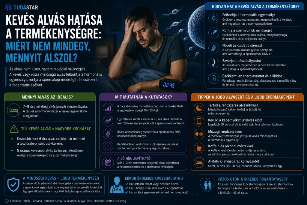 Kevés alvás hatása a termékenységre: miért nem mindegy, mennyit alszol?