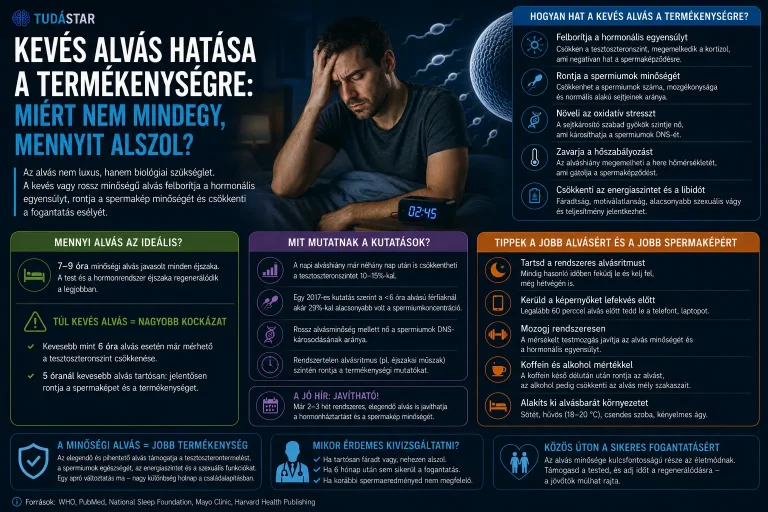 Kevés alvás hatása a termékenységre: miért nem mindegy, mennyit alszol?