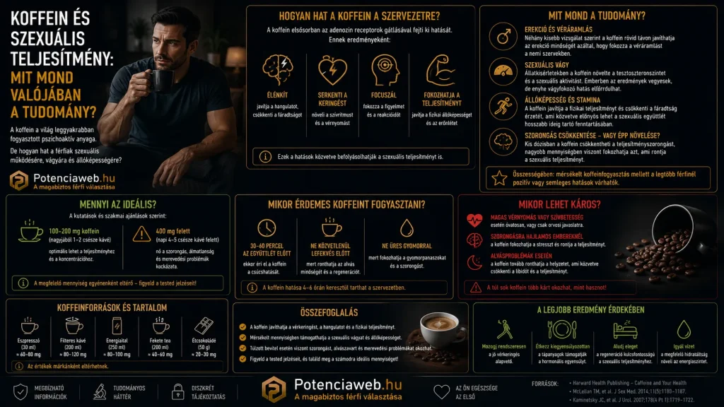 Koffein és szexuális teljesítmény: mit mond valójában a tudomány?