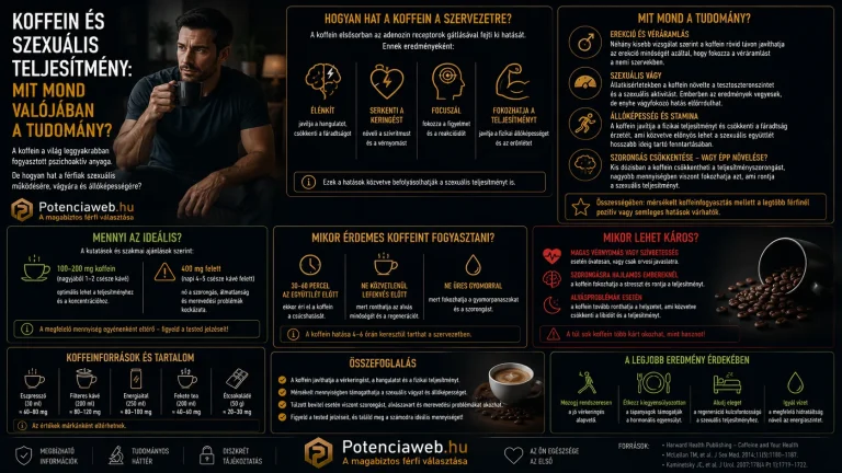 Koffein és szexuális teljesítmény: mit mond valójában a tudomány?