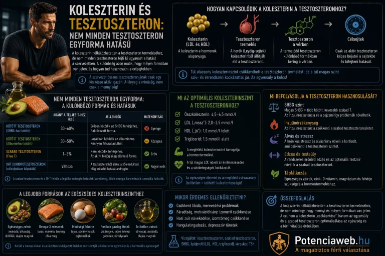 Koleszterin és tesztoszteron: nem minden tesztoszteron egyforma hatású