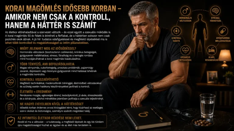 Korai magömlés idősebb korban – amikor nem csak a kontroll, hanem a háttér is számít