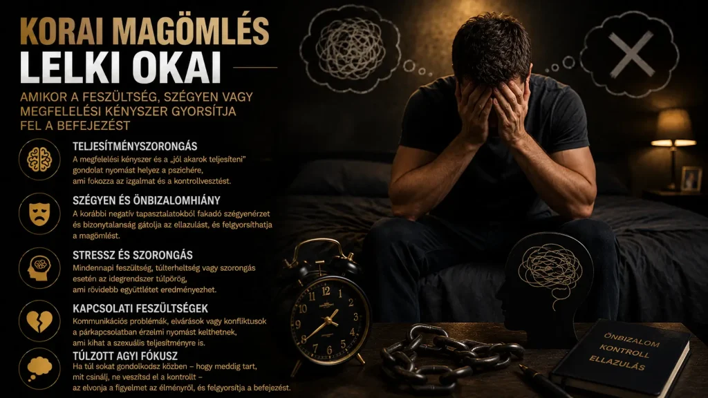 Korai magömlés lelki okai – amikor a feszültség, szégyen vagy megfelelési kényszer gyorsítja fel a befejezést