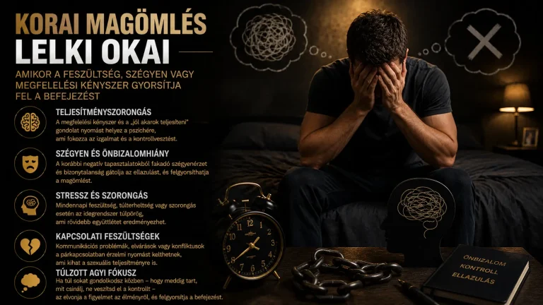 Korai magömlés lelki okai – amikor a feszültség, szégyen vagy megfelelési kényszer gyorsítja fel a befejezést