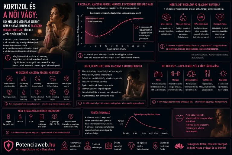 Kortizol és a női vágy: egy meglepő vizsgálat szerint nem a magas, hanem az alacsony reggeli kortizol társult a vágycsökkenéssel